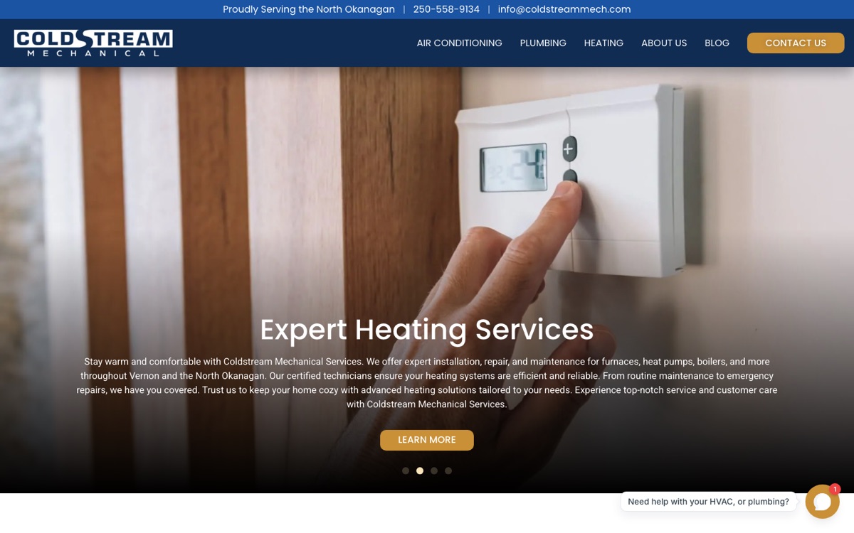 Coldstream Mechanical homepage